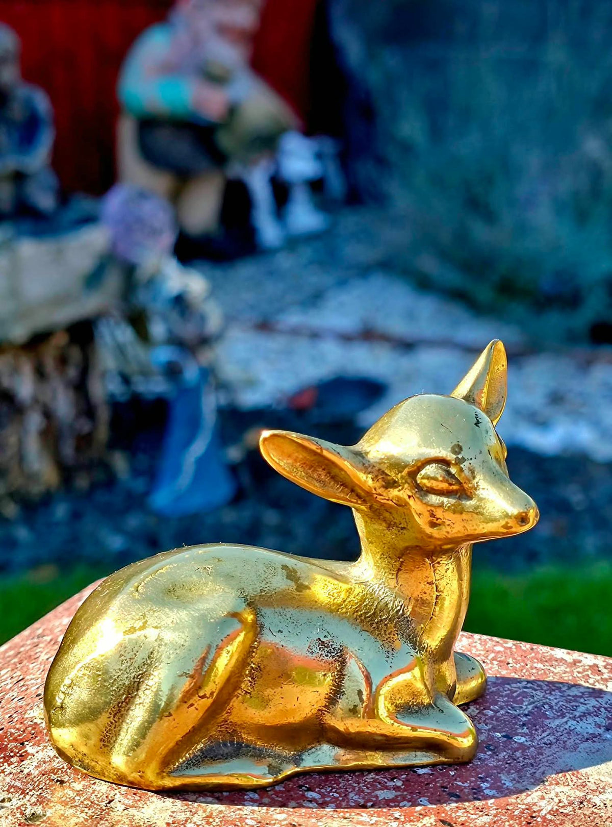 Figurină alamă