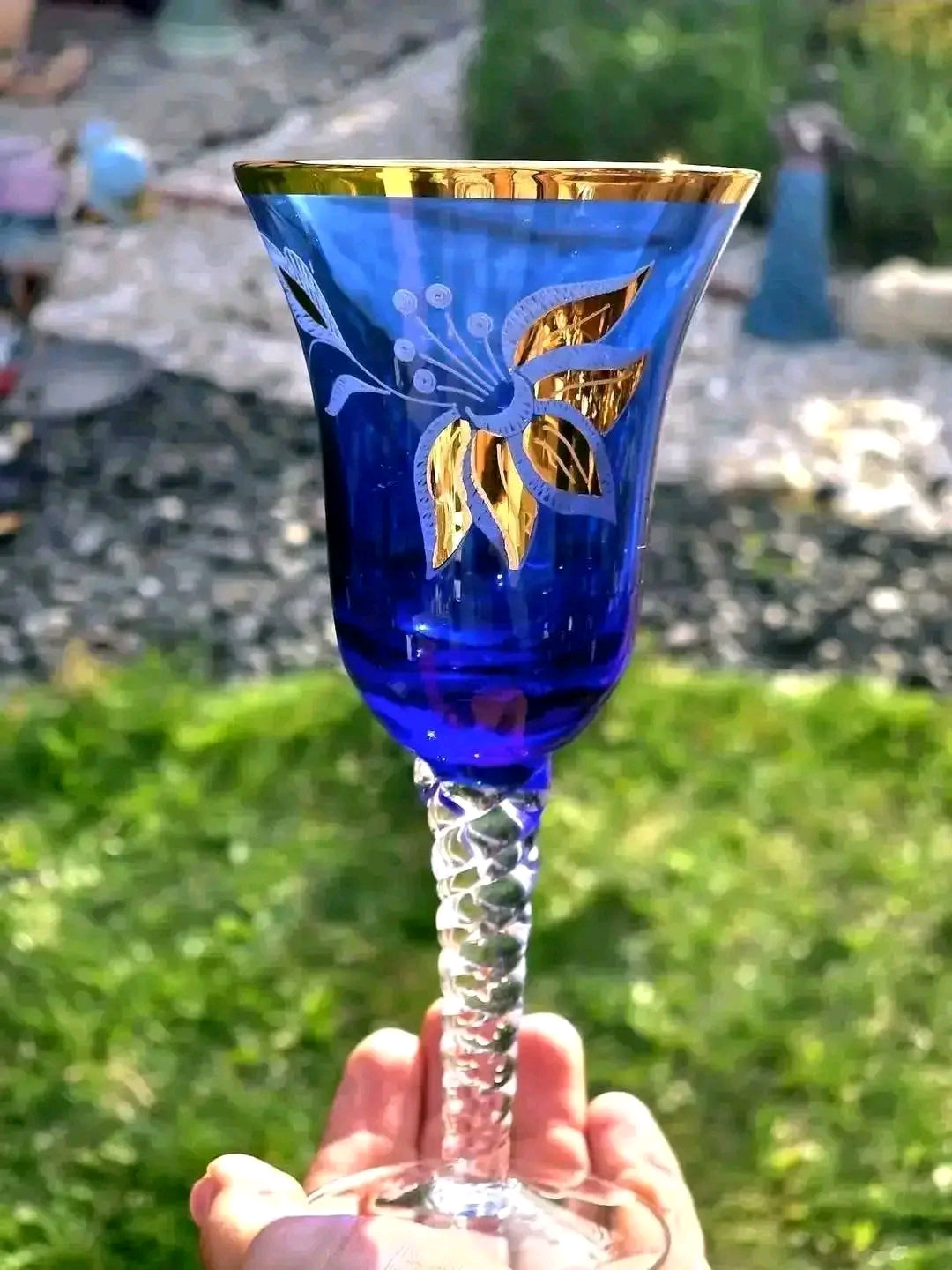 Pahare Murano Model Floral
