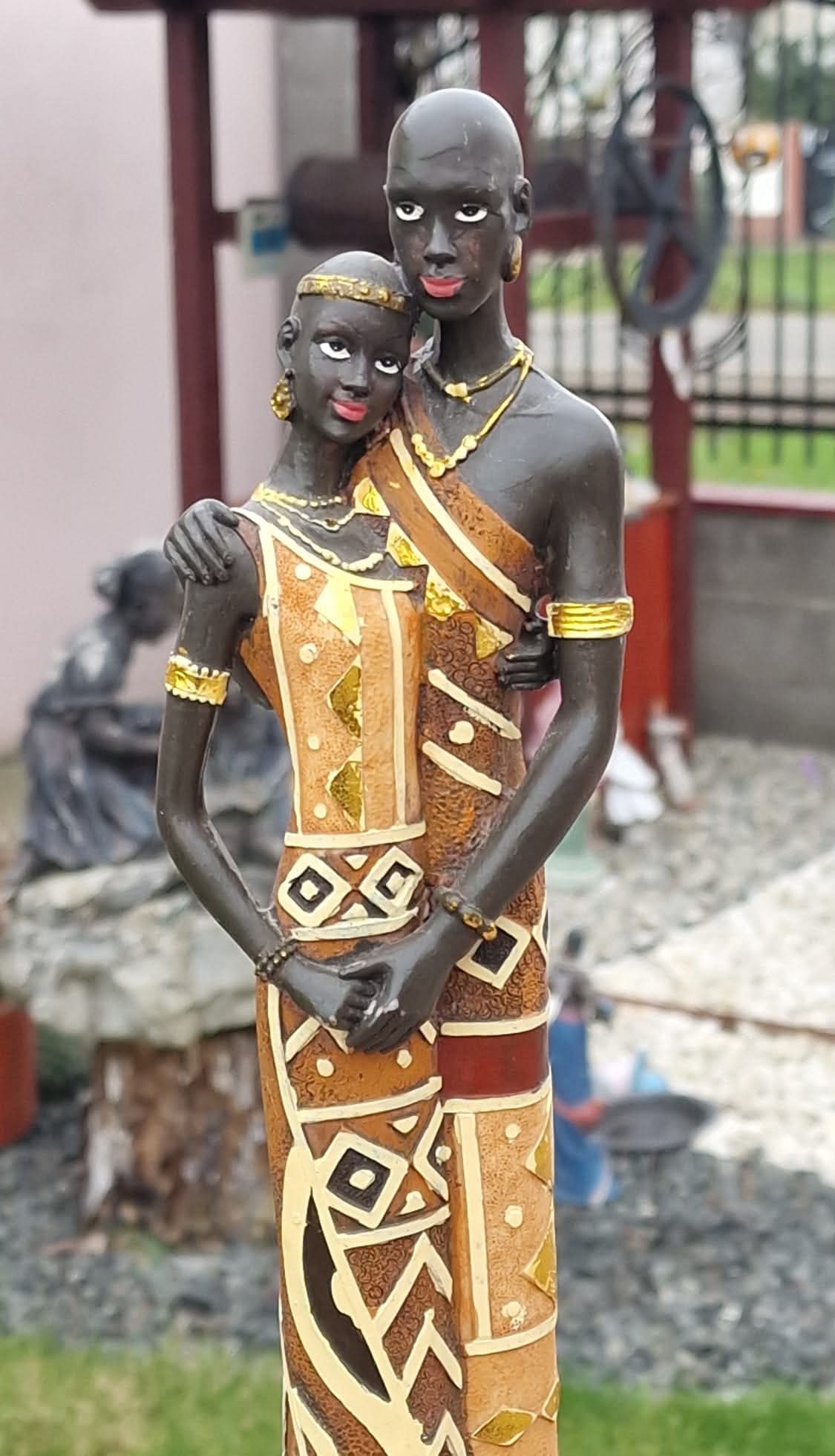 Statuetă Cuplu African