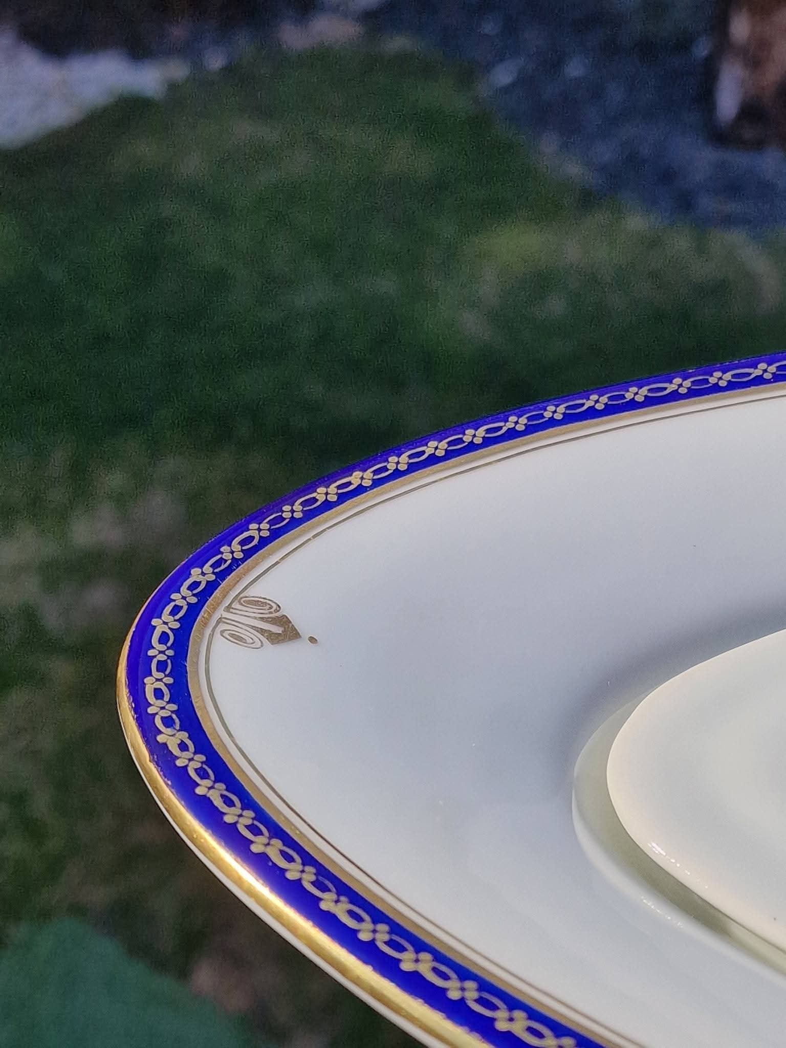 Platou antic servire friptură/pește