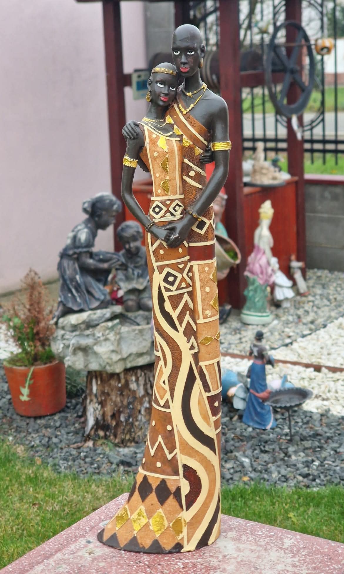 Statuetă Cuplu African