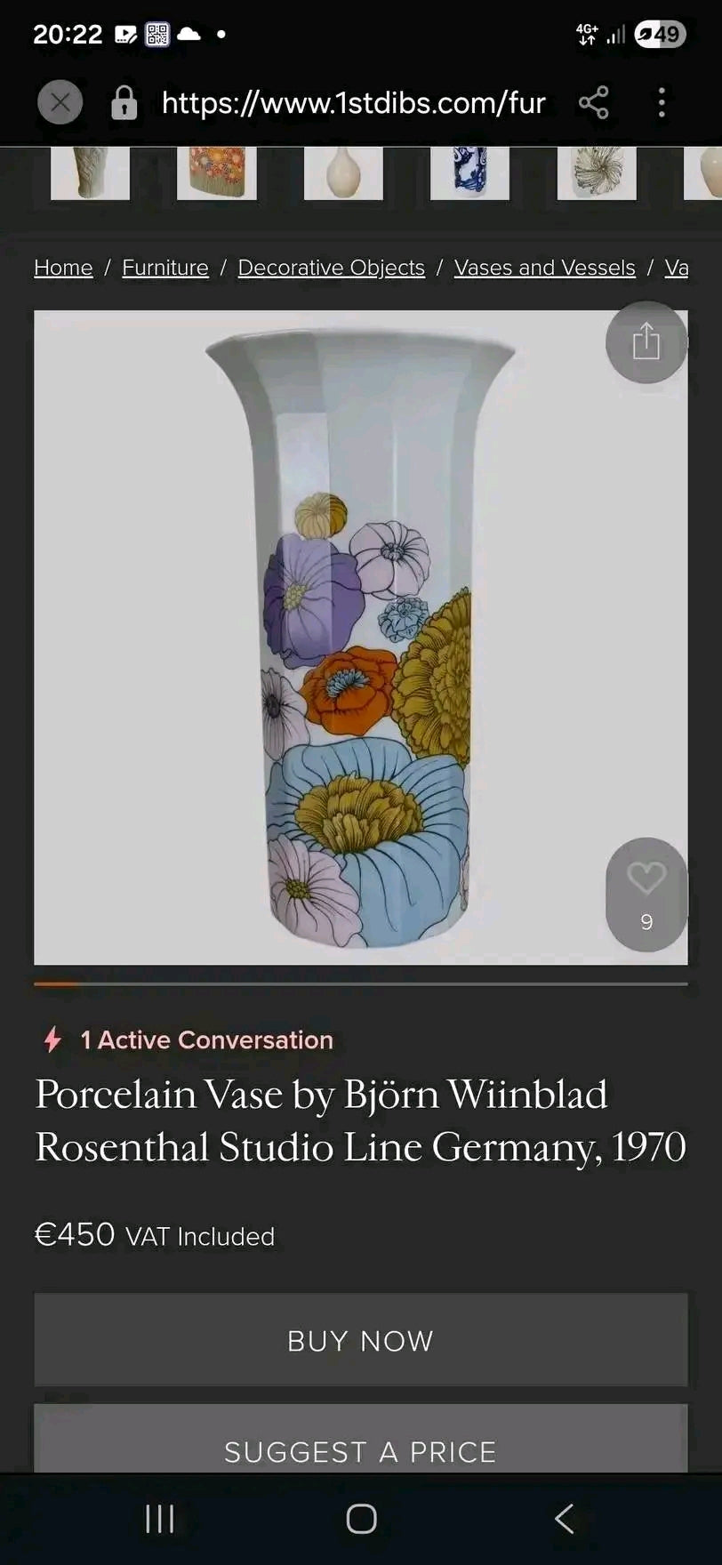 Vază Rosenthal