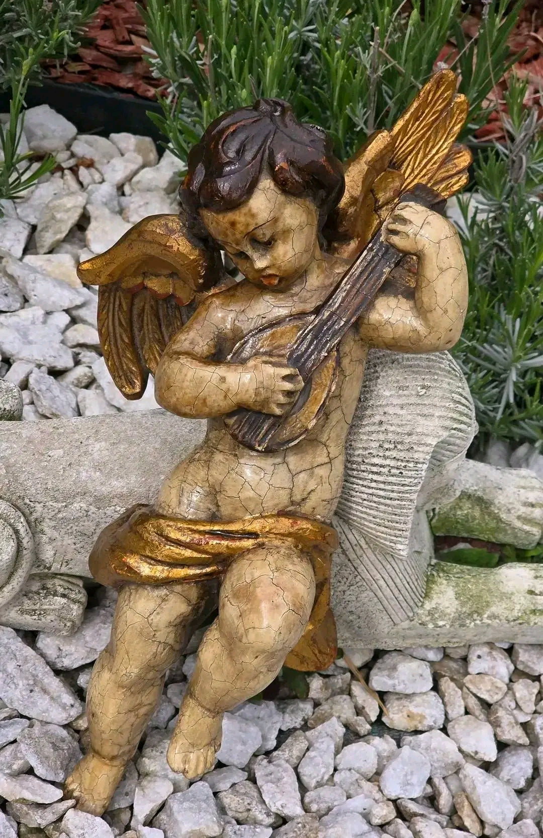 Statuetă Inger Mandolină
