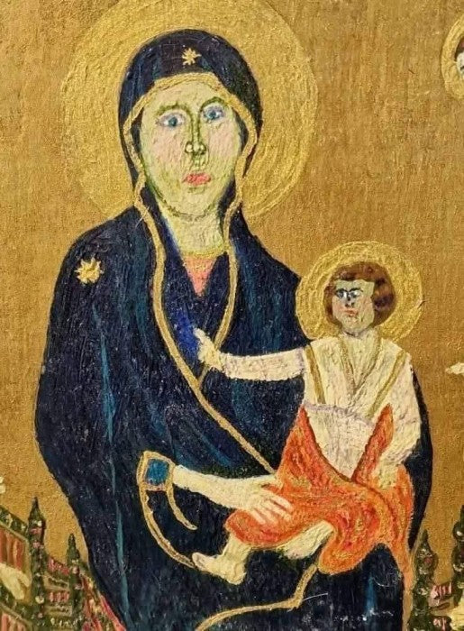Icoană pictată manual