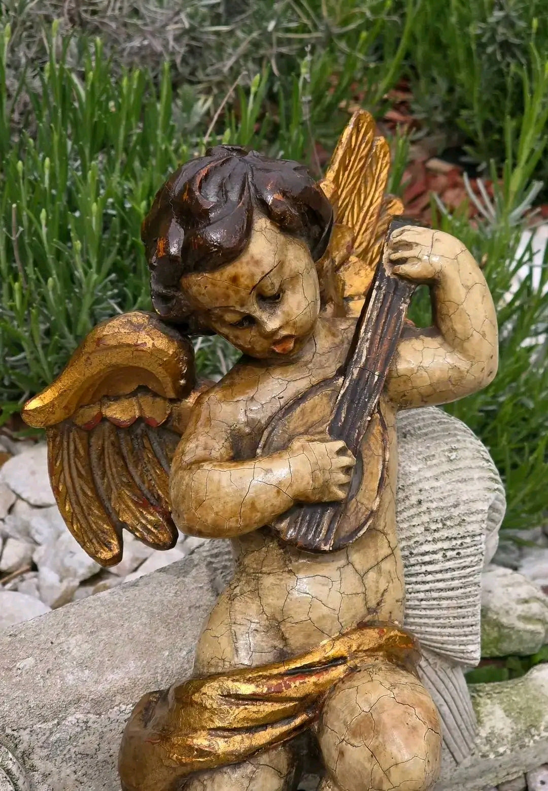Statuetă Inger Mandolină