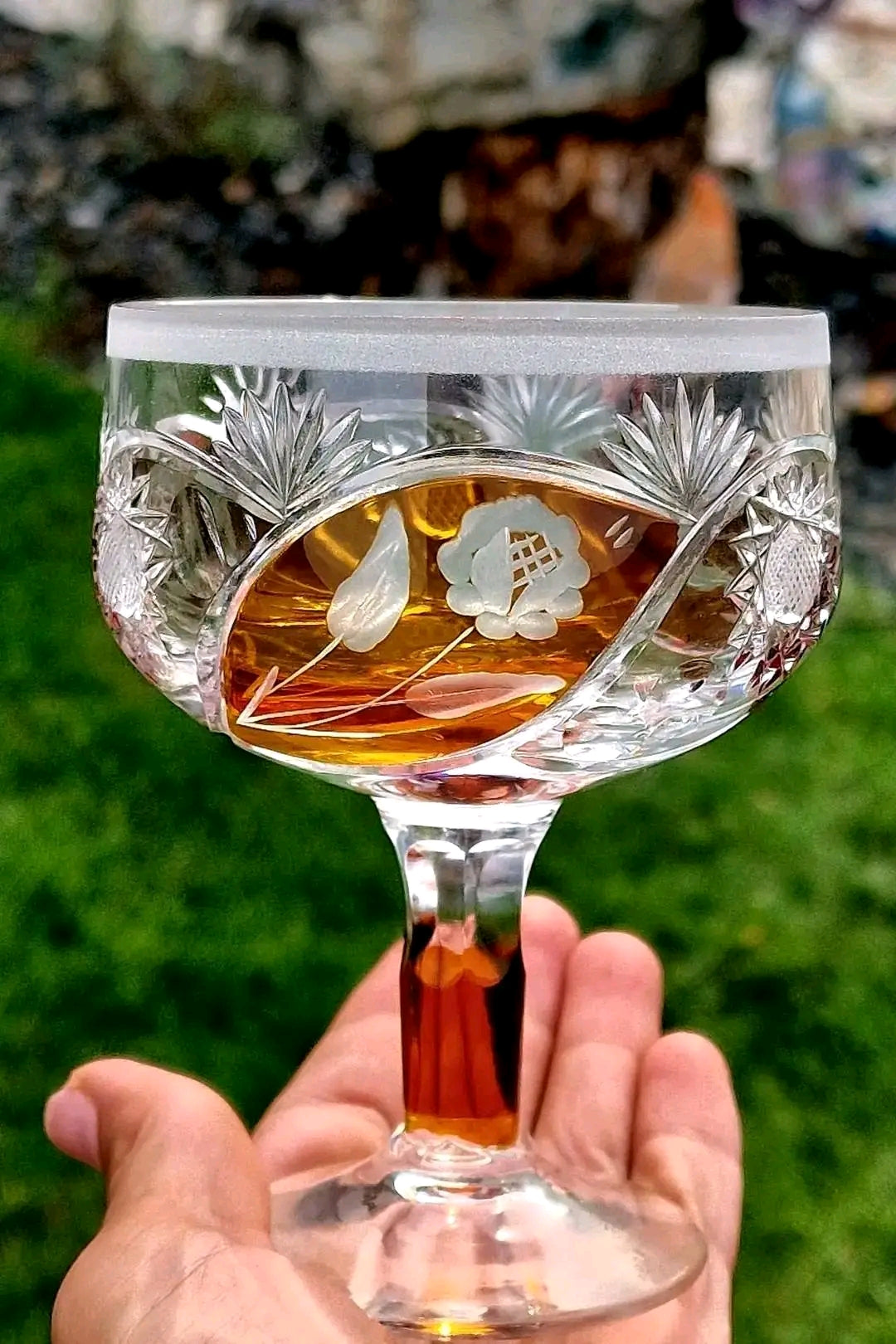 Pahare Cristal Chihlimbar
