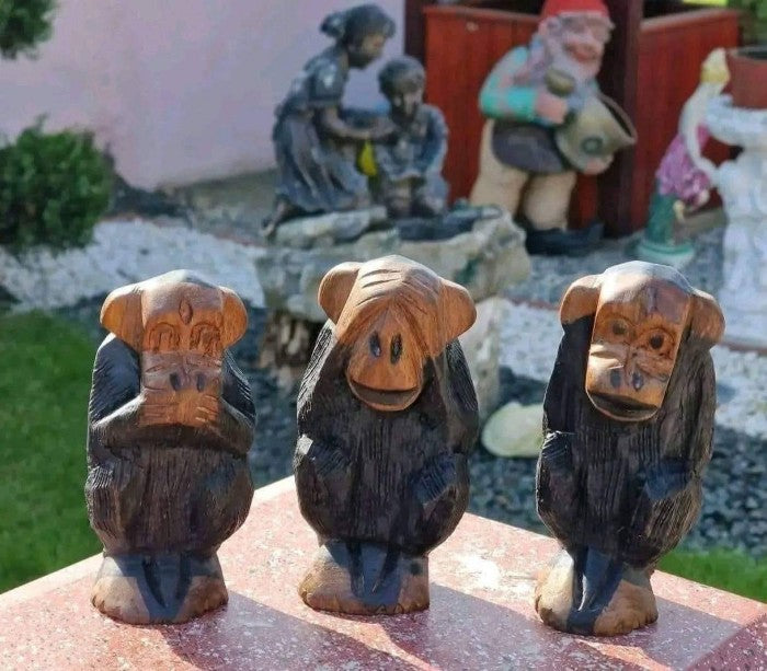 Statuete maimuțe înțelepte