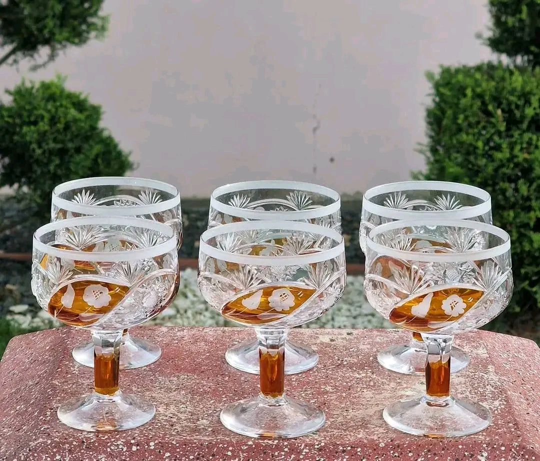 Pahare Cristal Chihlimbar