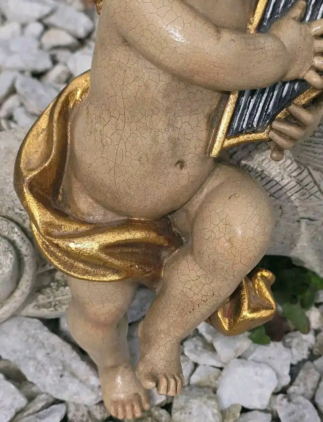 Statuetă Inger Harpă