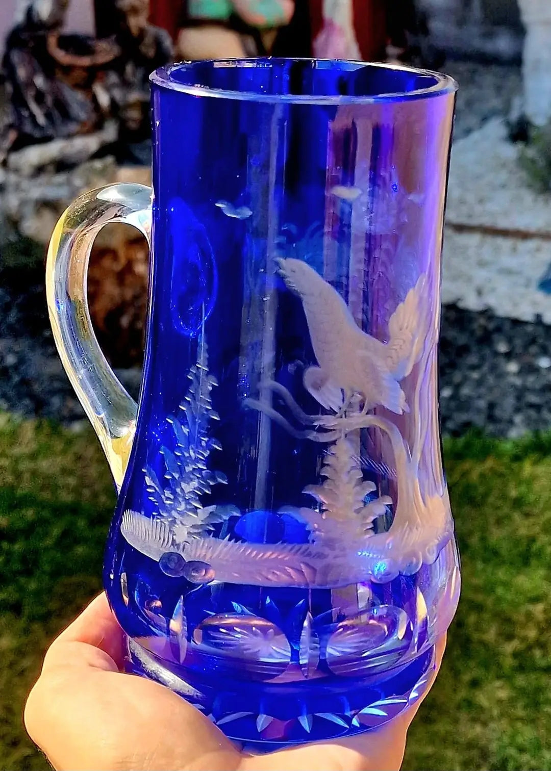 Halbă din cristal