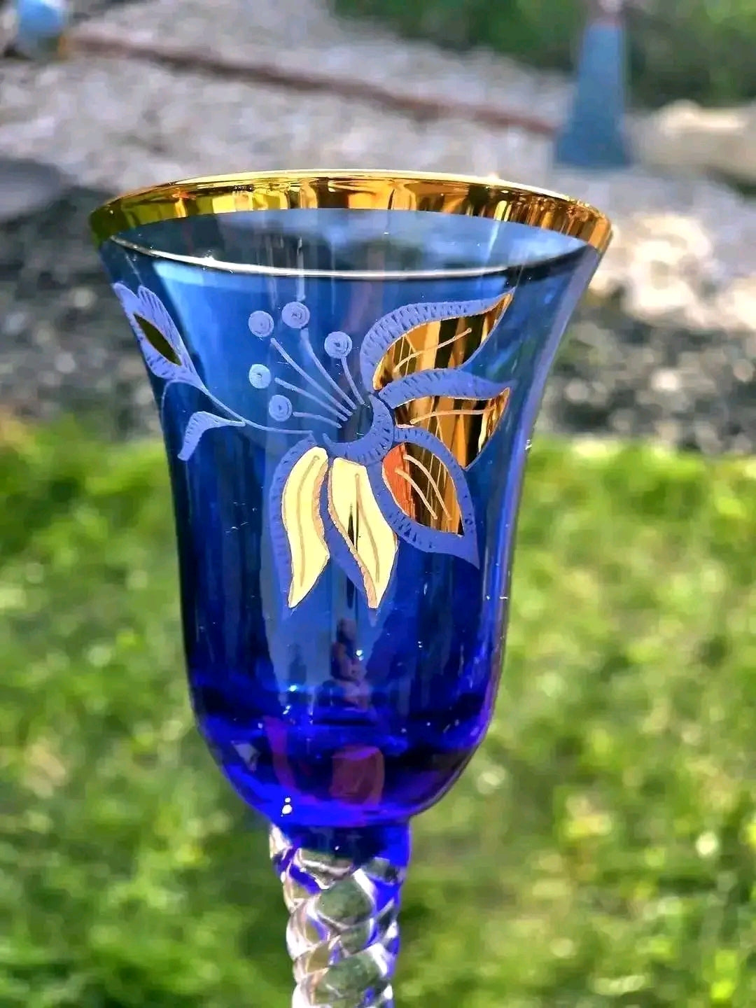 Pahare Murano Model Floral