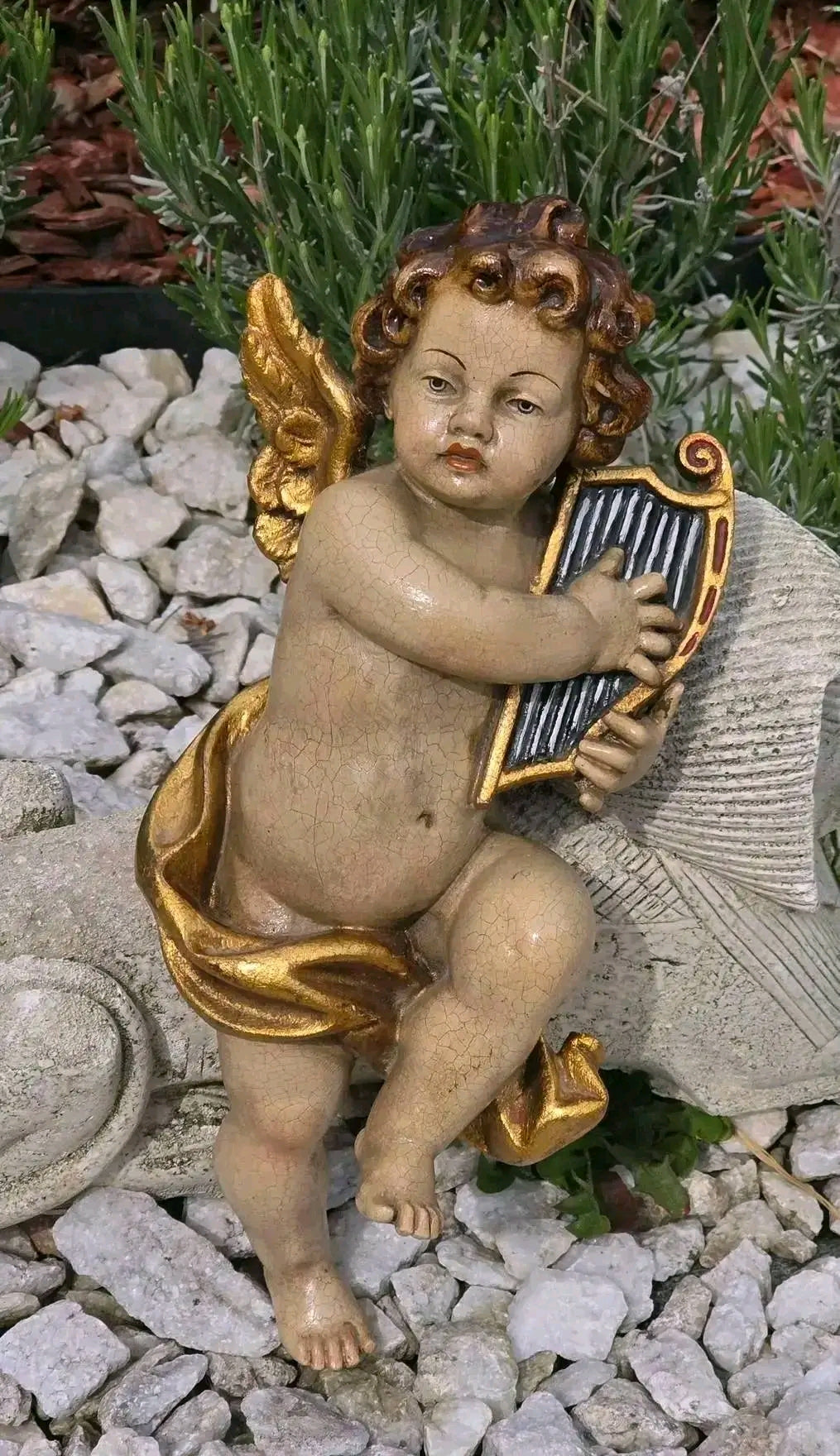 Statuetă Inger Harpă