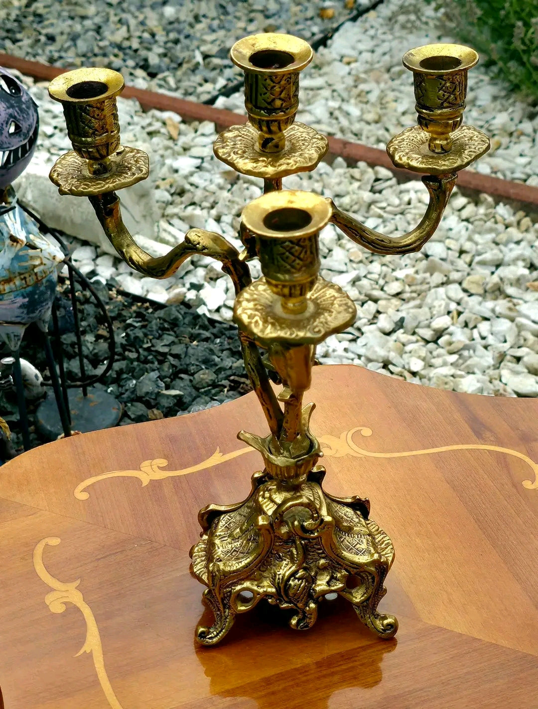 Set Sfeșnice și ceas